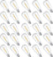 25 Packs ST38 LED Edison Bulbs, 0.6W E12 Base Small Vintage Light Bulbs, Equivalent to 7W Incandescent, 2700K Warm