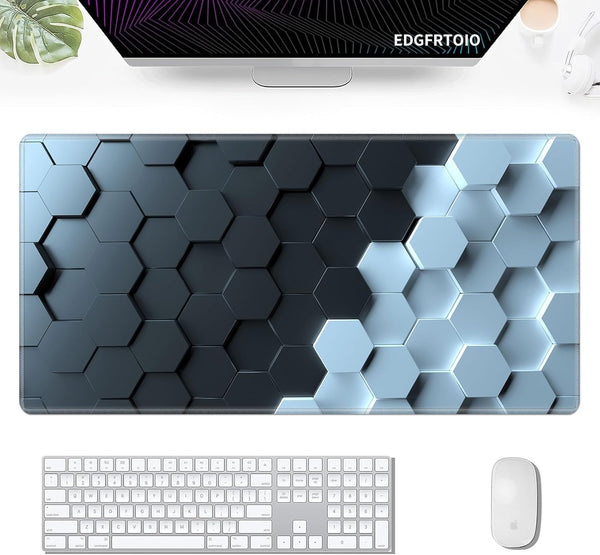 Gaming Mouse Pad, EDGFRTOIO XXL Large 31.5x15.7 inch Computer Desk Mat with Non-Slip Rubber Base