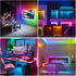 Daymeet LED Lights for TV, RGB 9.84ft TV LED Lights for 32-43in TV, Dreamcolor Music Sync Backlight, Bluetooth APP