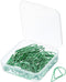 MECCANIXITY Metal Paper Clip, 50 Pieces, Drop-Shaped with Box, 1.3 Inch Light Green for Crafts