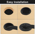 Jiozermi 4 2 Inch Grommet, Grommet Pcs Black Desk Plastic Desk Hole Cover for Cables, Wire Cable Cord Organizer