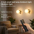 JDCQKHA Dimmable 5200mAh Battery Operated Wall Sconce, Wireless Gold Wall Lamp with Rechargeable Battery, Portables