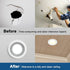 2-Pack 4 Inch 3.8" 5.2" M METERXITY Goof Rings for Recessed Lights, ID OD Durable Plastic Trim Ring Flush Mount White