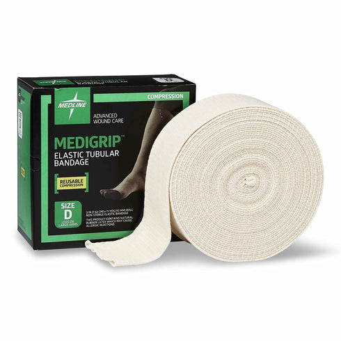 Medline Size D Elastic Tubular Bandages for Large Arms and Legs