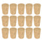 MECCANIXITY Tapered Cork, 17.5x13.5x22.2mm Natural Wooden Leakproof Stoppers, Pack of 15