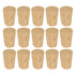 MECCANIXITY Tapered Cork, 17.5x13.5x22.2mm Natural Wooden Leakproof Stoppers, Pack of 15