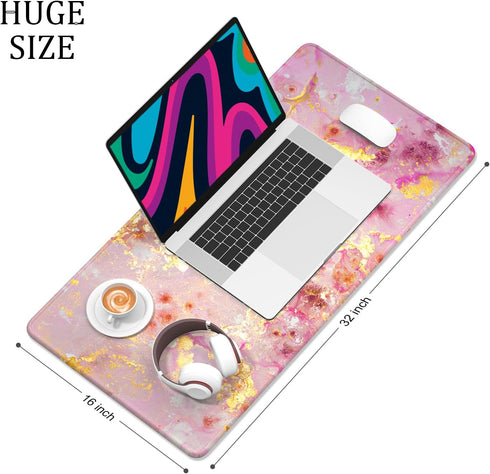 Desk Mat, Large Mouse Pad, 32" x 16" XXL Extended Gaming Mousepad, Cute Office Supplies and Accessories