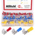Hilitchi 120pcs Piggy Back Insulated Terminals Electrical Wiring Crimp Connectors Set, 22-16/16-14/12-10AWG
