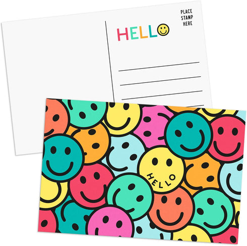 Sweetzer & Orange Hello Postcards Pack, 60 Greeting Slips, 4x6 Gratitude for Kids & Adults