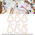 Pear Paper Clips 100pcs, Cute Rose Gold Fruit Design for Office School Paper Files