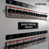 Electrical Panel Sign, Durable ABS Plastic with Full Adhesive Backing, 2x6" Sign for Door or Wall