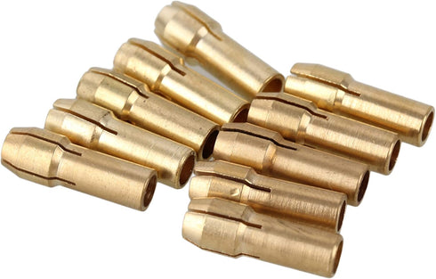 CNBTR 0.5-3.2mm Brass Collet Drill Chuck for Rotary Tools, Pack of 10
