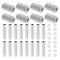 PATIKIL M10 Fine Thread Lamp Pipe Repair Parts Kit, 40 Pcs M10×30 Metal Hexagon Closed Coupling Nut