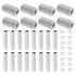 PATIKIL M10 Fine Thread Lamp Pipe Repair Parts Kit, 40 Pcs M10×30 Metal Hexagon Closed Coupling Nut