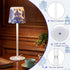 1 Pack 3 Pickmesh Chinoiserie Mahjong Lamp Scalloped Edge Chinoiserie LED Cordless Table Lamp Color Modern Rechargeable