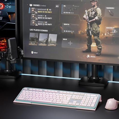 Computer Keyboard Stand Holder - Ergonomic Acrylic Keyboard Stand for Desktop Comfortable Keyboard Tray Riser