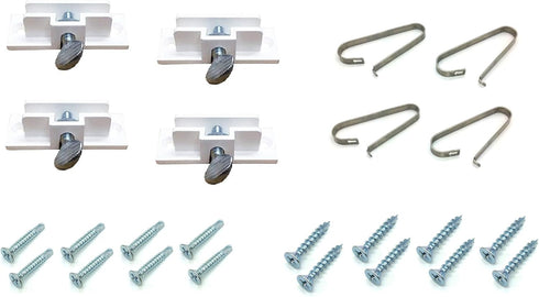 Real Estate Sign Holders & Sign Clips - 4 Each for Hanging or Attaching Signs and Riders to Posts