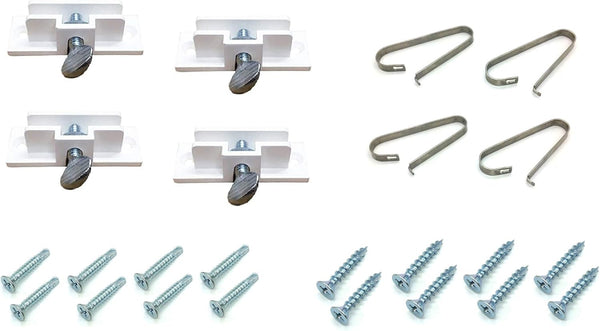 Real Estate Sign Holders & Sign Clips - 4 Each for Hanging or Attaching Signs and Riders to Posts