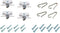 Real Estate Sign Holders & Sign Clips - 4 Each for Hanging or Attaching Signs and Riders to Posts