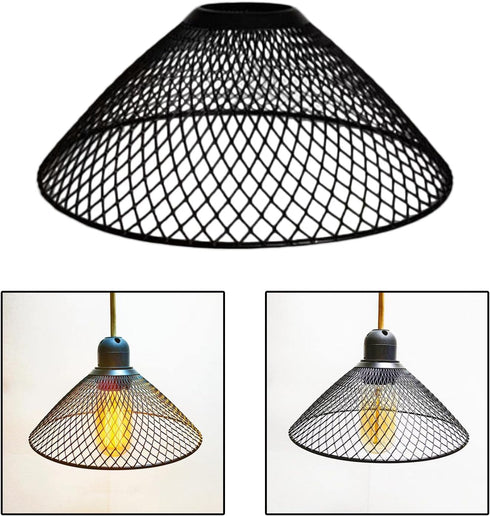 KiBcsLic 20cmx9cm Industrial Enamel Pendant Lamp Shade Green DIY Decorative Fine Craftsmanship for Table Lamp Wall Lamp