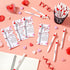 50 Sets Jetec Valentines Pens Bulk Heart Employee Appreciation Gifts Inspirational Ballpoint Pen with Thank You Card