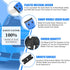 Plastic Razor Blade Scraper Blades, Double Edge Razor Blades for Removing Decals & Cleaning Window Glass, 300 Pieces