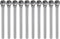 10pcs Carbide Rotary Burrs, 1/8" (3mm) Shank, 1/4" (6mm) Head for Metal Wood Polishing