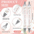 Whaline 24Pcs Bridal Shower Ballpoint Pens Retractable Wedding Floral Picture Pens Plastic Black Ink Pens for Guest Wedding Games Proposal Bachelor Favors Souvenirs by Whaline