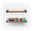 PEGGY Pegboard Tape and Ribbon Organizer, Accessory Hook and Dowel Storage for Crafts and Hobby, 12in Kit