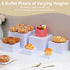Generic 6pcs (3/4/5/6/7/8") LESSF Buffet Risers, Food Risers for Buffet Table Display Stand Shelf, Display Risers
