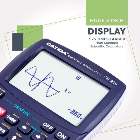 CATIGA CS229 Scientific Calculator with Graphics Functions, Multiple Modes for Beginner and Advanced Courses