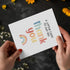 Simple Thank You Rainbow Card for Man WomanA little Card to Say Big Thank You, with Envelope Sticker