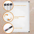 VIZ-PRO Dry Erase Board, 36 x 24 Inches, Wall Mounted Whiteboard for School, Office, Home