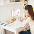 Dry Erase White Board, 8"x 13" Gold Aluminum Frame Magnetic Whiteboard for Wall Office, School, Home