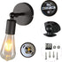 Industrial Edison Retro Wall Mount Lamp Antique Wall Sconces Lighting for Bedside, Farmhouse, Hallway, Kitchen, Bedroom