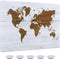 World Travel Map Dry Erase Board, 16 x 12 inches Decorative Print Magnetic Surface White Board for Wall, Magnets