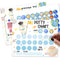 APIILVPQ Outer Space Potty Training Chart with Reward Stickers, 10 Potty Chart for