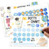 APIILVPQ Outer Space Potty Training Chart with Reward Stickers, 10 Potty Chart for