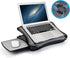 Laptop Lap Pad with Attached Mouse Pad & USB Cooling Fan - Non-Slip Heat Shield Stand