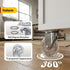 3 Inch 360 Set 4,Max 350lb 350lbs Degree Swivel Transparent Casters, Modern Furniture Wheels for Rolling Carts