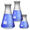 Glass Erlenmeyer Flask Set, 3 Sizes, 50, 150 and 250ml, Karter Scientific