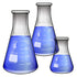 Glass Erlenmeyer Flask Set, 3 Sizes, 50, 150 and 250ml, Karter Scientific