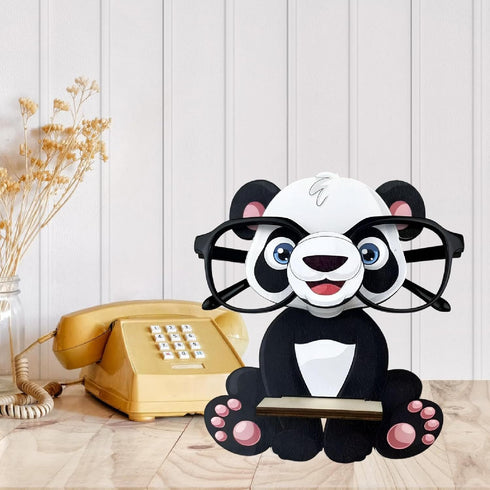 Kokiya Animal Eyeglass Holder Sunglasses Display Stand Table Centerpiece Gift Glasses Holder Wood for Home Desk Kitchen