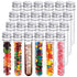 24 PCS Plastic Test Tubes, 45ml Clear Test Tube with Caps for Candy Storage, Party, Decoration, Lab