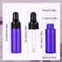 Kesell 5ml Small Dropper Bottles, Empty Essential Oil Glass Vials with Glass Eye Dropper (Pack of 20)