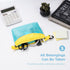 Water-resistant Zipper Pouch, Small Mesh Storage Bag for Travel and Office, Blue