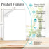 Full Sheet Labels 8.5” x 11” Shipping Address Labels, Printable White Sticker Paper for Laser & Inkjet Printers