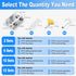HYIEOU (2 Sets), Sliding Window Locks Secure Window Lock with Key, Window Locks for Up and Down Windows & Horizontal