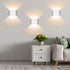 Dimmable 10W O1181TP Lightess Modern Wall Sconce Hardwired, Up Down Wall Mount Lights Indoor Mini Metal LED Wall Lamp