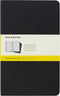 Moleskine Cahier Journal: Soft Cover, Large (5" x 8.25") Squared/Grid, Black, 80 Pages (Set of 3)